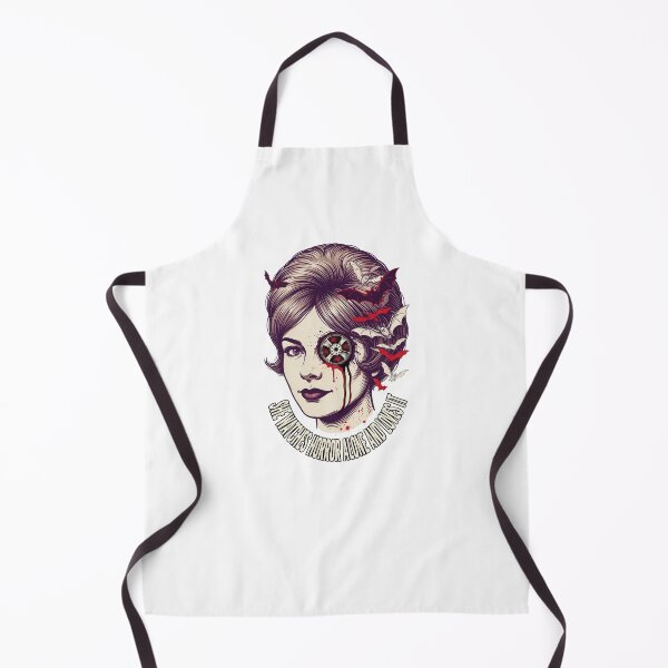 Item preview, She Watches Horror Alone and Loves It, Dark Horror Woman Vintage designed and sold by CryptReel.