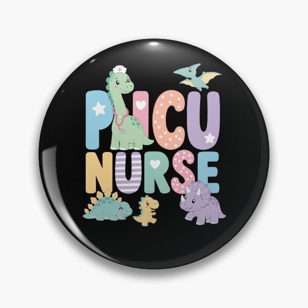 Item preview, Pastel PICU Nurse Dinosaurs For Pediatric Care Smiles designed and sold by FreshVibe Prints.