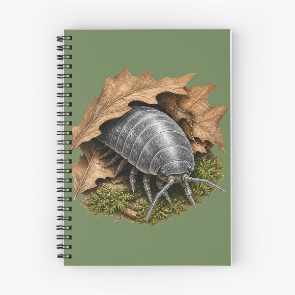 Item preview, Pill Bug Under Oak Leaves | Colored Pencil Wildlife Study designed and sold by BloomStudio1.