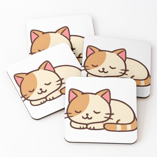 Item preview, Cute Sleeping Cat designed and sold by LumatoneStudio.