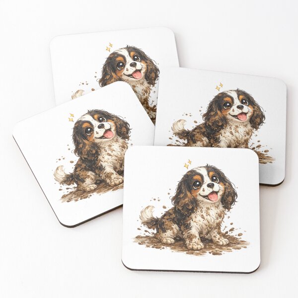Item preview, Cavalier King Charles Spaniel | Mud? What Mud? | Funny Dog Sticker for Dog Lovers designed and sold by SakuraWaStyle.