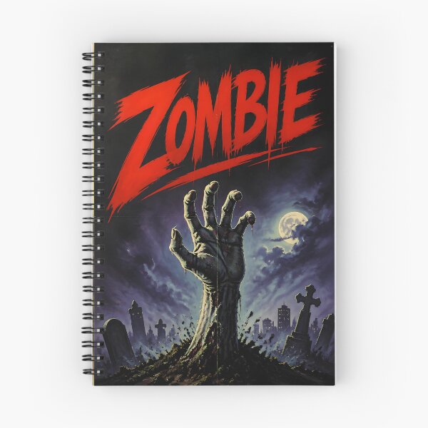 Item preview, Vintage Zombie Graveyard Horror Poster designed and sold by ArtMotionFlow.