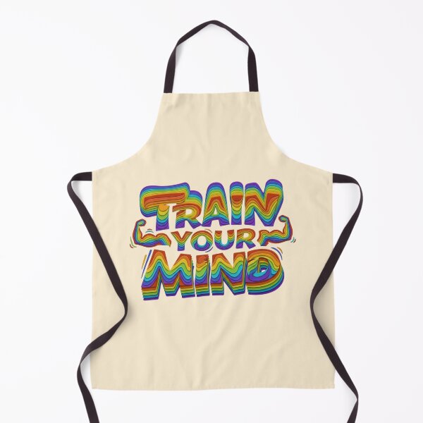 Item preview, Train Your Mind Rainbow Layered Typography designed and sold by creativerooney.