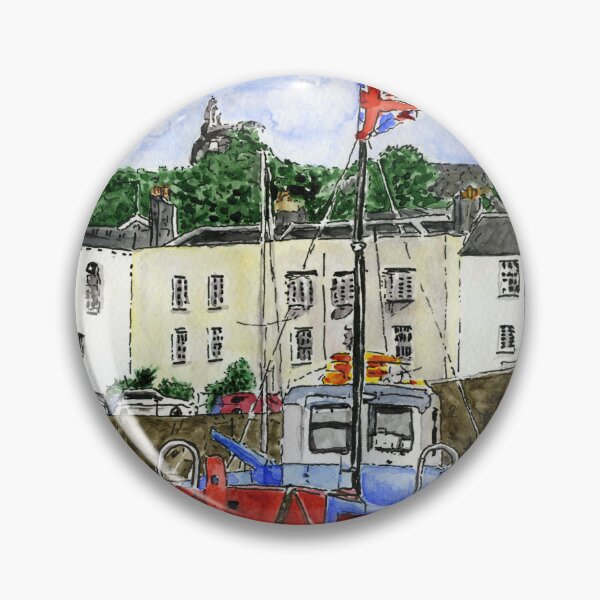 Item preview, Yr Harbwr yn Ninbych-y-Pysgod, Sir Benfro, De Cymru - The Harbour in Tenby, Pembrokeshire, South Wales designed and sold by LymphomaLass.