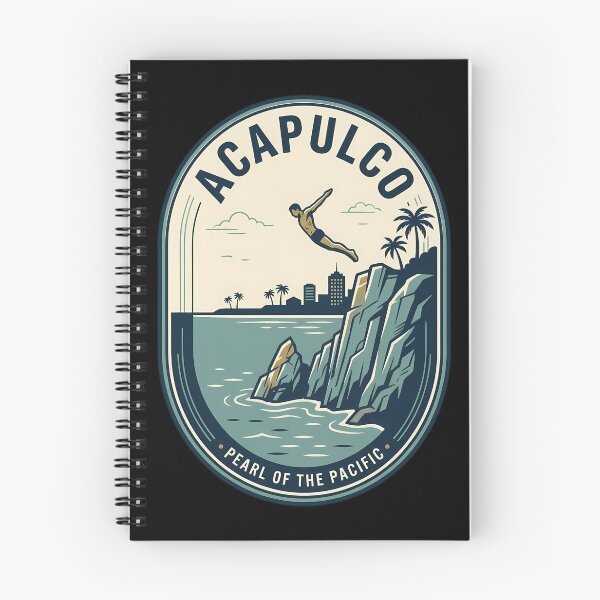 Item preview, Vintage Travel Emblem Acapulco Cliff Diver Mexico designed and sold by k3rstman1.