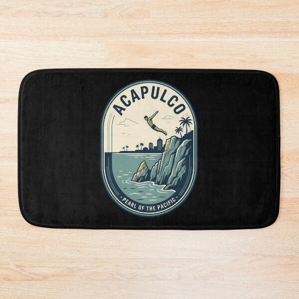 Item preview, Vintage Travel Emblem Acapulco Cliff Diver Mexico designed and sold by k3rstman1.