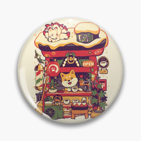 Item preview, Cozy Shiba Café designed and sold by g-a-m-e-o-v-e-r.