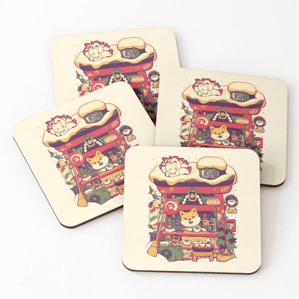 Item preview, Cozy Shiba Café designed and sold by g-a-m-e-o-v-e-r.