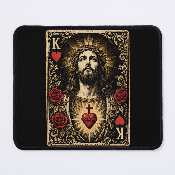 Item preview, Jesus King of Hearts Vintage Christian Art designed and sold by Marblaes00.