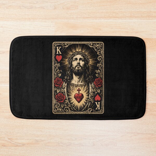 Item preview, Jesus King of Hearts Vintage Christian Art designed and sold by Marblaes00.