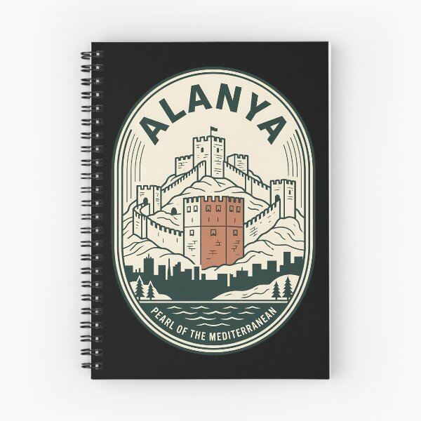Item preview, Alanya Turkey Vintage Travel Emblem Castle Badge designed and sold by k3rstman1.