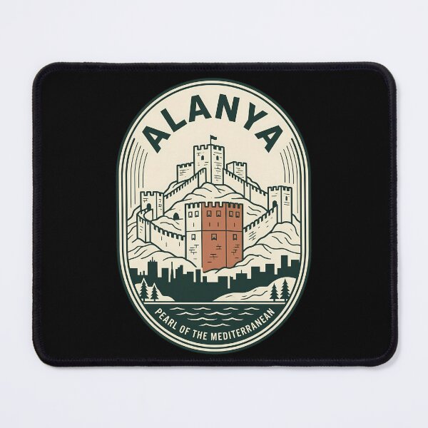 Item preview, Alanya Turkey Vintage Travel Emblem Castle Badge designed and sold by k3rstman1.