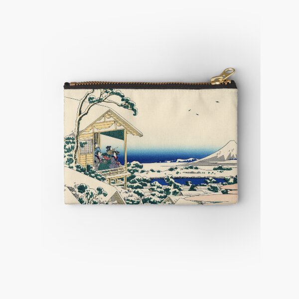 Artikelvorschau, Teehaus in Koishikawa. Der Morgen nach einem Schneefall - Katsushika Hokusai entworfen und verkauft von themasters.