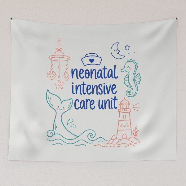 Artikelvorschau, Neonatologische Intensivstation mit charmantem Küstenflair entworfen und verkauft von FreshVibe Prints.
