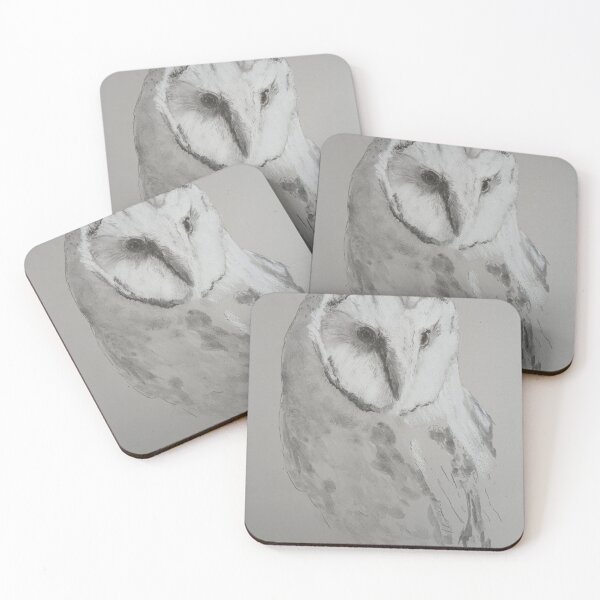 Item preview, Barn Owl in Black and white designed and sold by Nhojdraw.