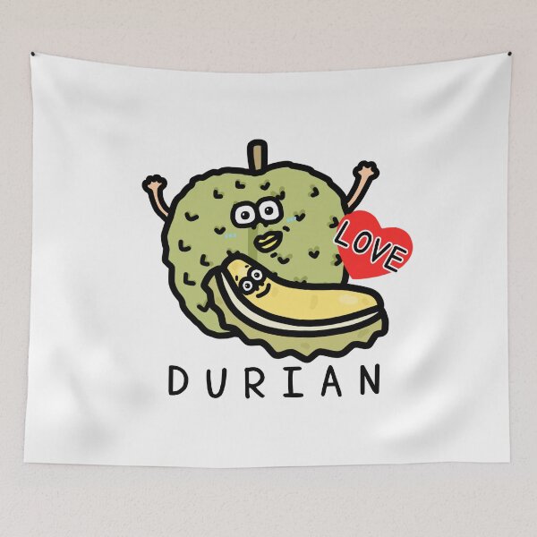 Item preview, Cute I LOVE DURIAN designed and sold by kanaehonkawa.