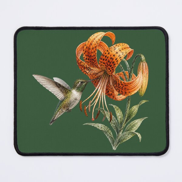 Item preview, Hummingbird & Tiger Lily Watercolor | Botanical Bird Illustration | Cottagecore Garden Art | Nature Lover Gift | Floral Wildlife Design designed and sold by MagicMakerPh⭐⭐⭐⭐⭐.
