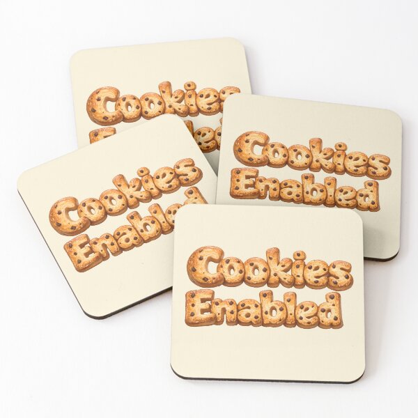 Item preview, Cookies Enabled – Funny JavaScript & Web Developer Design designed and sold by Nerd Romance Café.