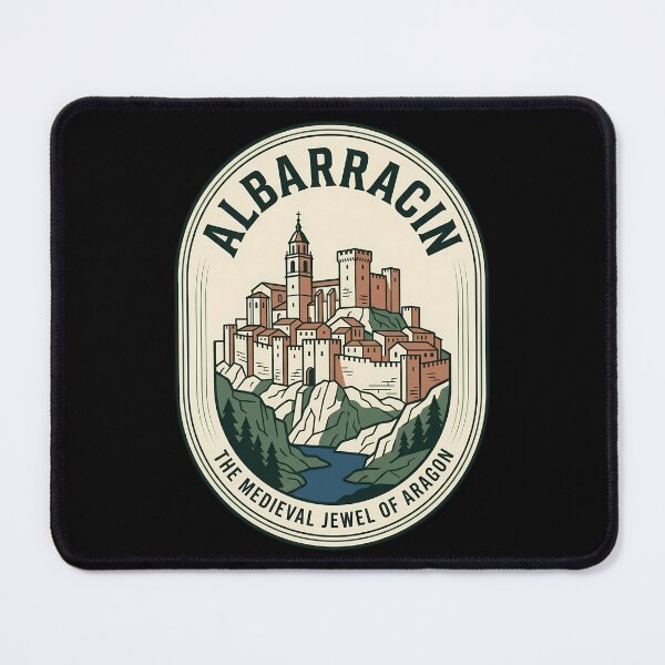 Item preview, Albarracin Spain Vintage Travel Emblem Medieval Aragon designed and sold by k3rstman1.