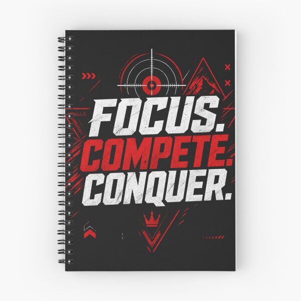 Item preview, Focus. Compete. Conquer. | Motivational Gym & Success Mindset T-Shirt designed and sold by rushaib.