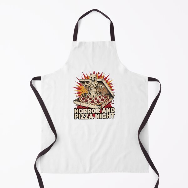 Item preview, Horror and Pizza Night, Horror Pizza Monster Humor Vintage 80s designed and sold by CryptReel.