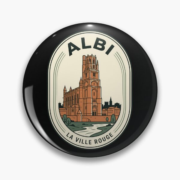 Item preview, Albi France La Ville Rouge Vintage Travel Emblem designed and sold by k3rstman1.