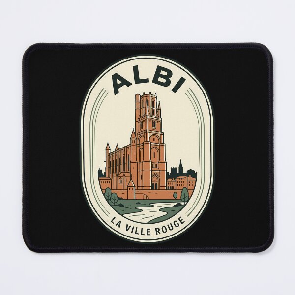 Item preview, Albi France La Ville Rouge Vintage Travel Emblem designed and sold by k3rstman1.