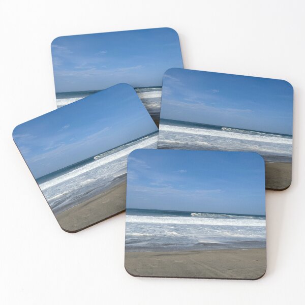 Item preview, Wide band of foam on the summer sandy beach designed and sold by Art of Momenz.