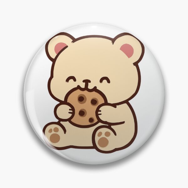 Item preview, Cute Bear Eating a Cookie designed and sold by LumatoneStudio.