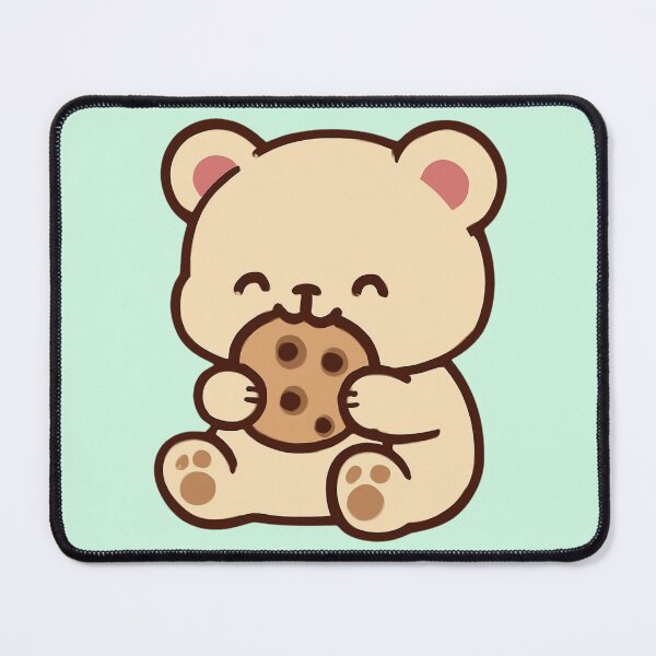 Item preview, Cute Bear Eating a Cookie designed and sold by LumatoneStudio.