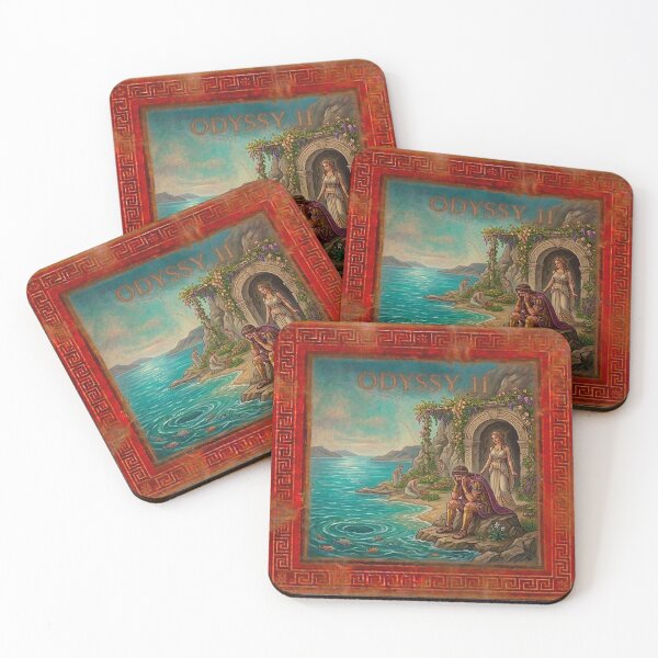 Item preview, Odyssey 11 Island of Calypso Ancient Greek Fresco Art designed and sold by codex antique.