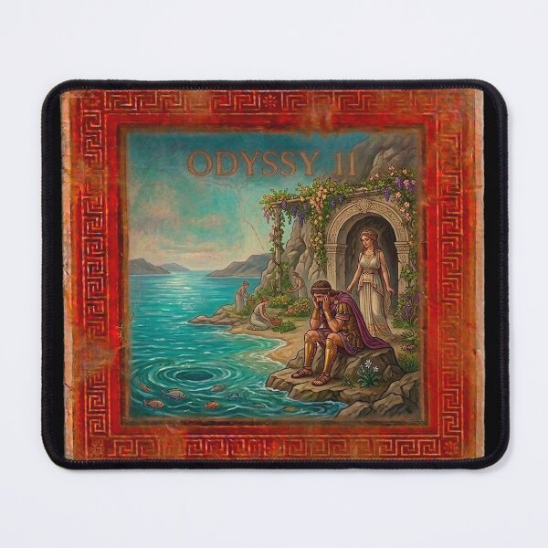Item preview, Odyssey 11 Island of Calypso Ancient Greek Fresco Art designed and sold by codex antique.