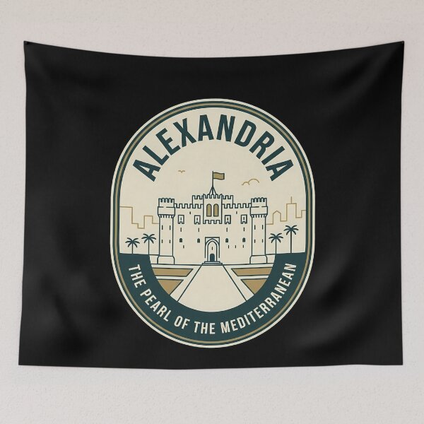 Item preview, Alexandria Egypt Pearl of the Mediterranean Vintage Travel designed and sold by k3rstman1.