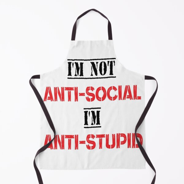 Item preview, I'm Not Anti-Social I'm Anti-Stupid Vintage Typography Sarcastic Quote Streetwear Graphic designed and sold by DesignArtist.ia.