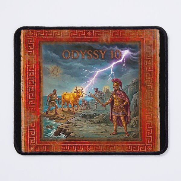 Item preview, Odyssey 10 Cattle of Helios Ancient Greek Fresco Art designed and sold by codex antique.