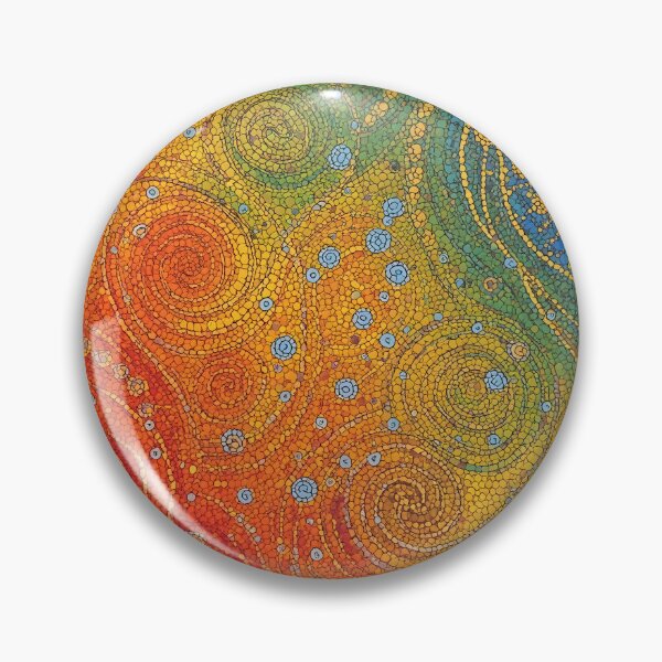 Item preview, Aboriginal Inspired Dot Art - Swirls of Lava and Water designed and sold by GrinGalore.