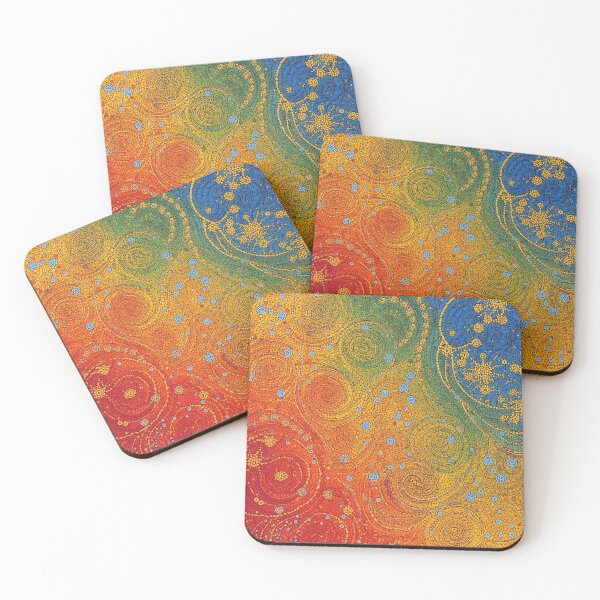 Item preview, Aboriginal Inspired Dot Art - Swirls of Lava and Water designed and sold by GrinGalore.