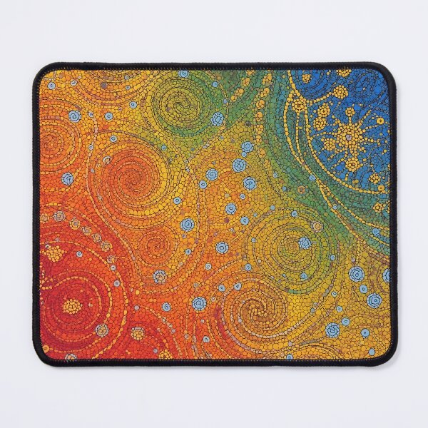 Item preview, Aboriginal Inspired Dot Art - Swirls of Lava and Water designed and sold by GrinGalore.
