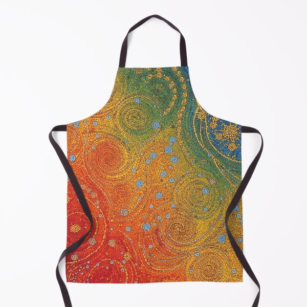 Item preview, Aboriginal Inspired Dot Art - Swirls of Lava and Water designed and sold by GrinGalore.