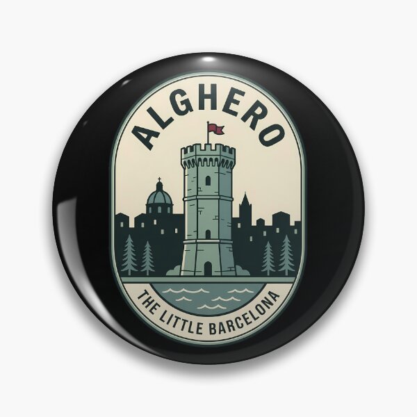 Item preview, Alghero Sardinia Little Barcelona Vintage Travel Emblem designed and sold by k3rstman1.