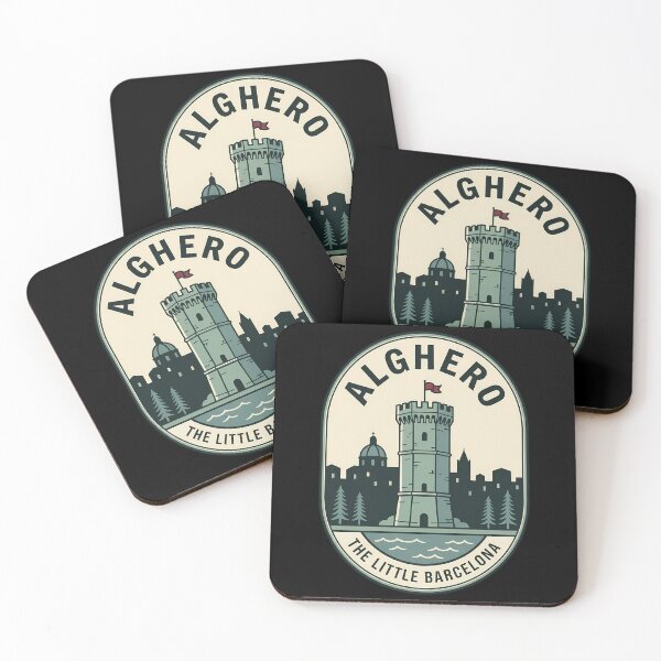 Item preview, Alghero Sardinia Little Barcelona Vintage Travel Emblem designed and sold by k3rstman1.