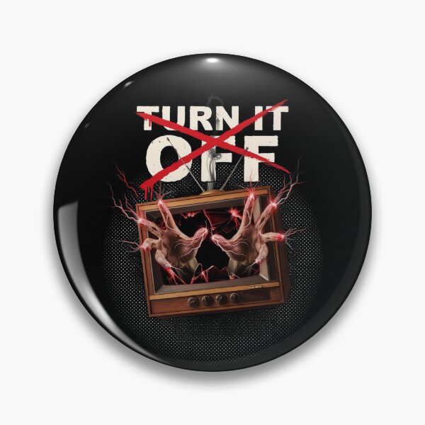 Item preview, Turn It Off, Horror TV Demon Hands Electric Vintage 80s Dark designed and sold by CryptReel.