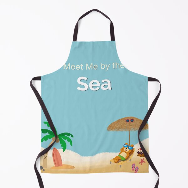 Item preview, Meet me by the sea coastal typography design  designed and sold by Krishnacre8.