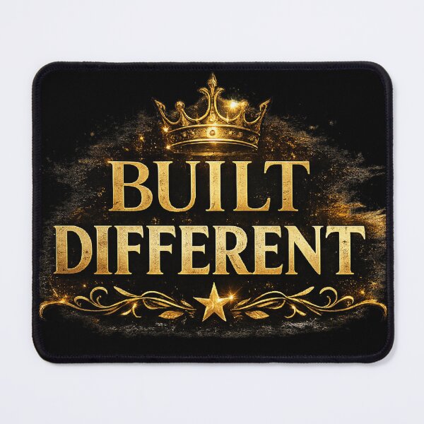 Item preview, Built Different Gold Crown – Premium Motivational Typography | Luxury Statement Design designed and sold by littlestore.