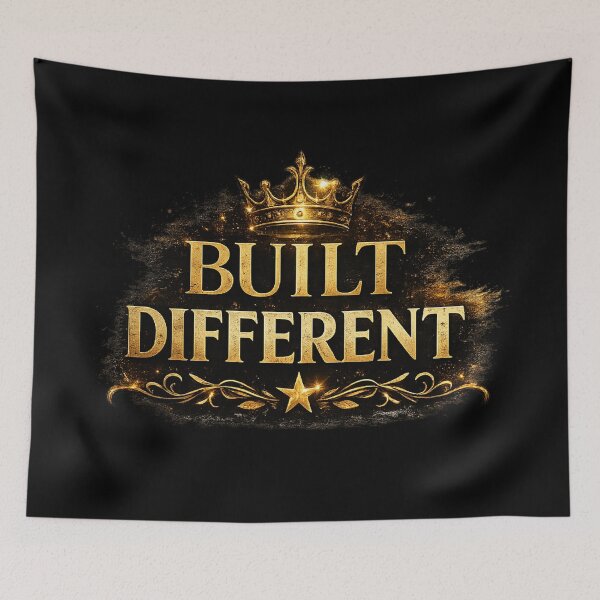 Item preview, Built Different Gold Crown – Premium Motivational Typography | Luxury Statement Design designed and sold by littlestore.
