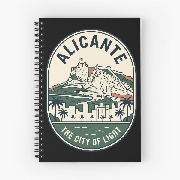 Item preview, Alicante Spain Vintage Travel Emblem Santa Barbara Castle designed and sold by k3rstman1.