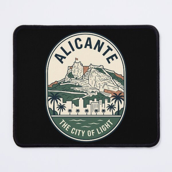 Item preview, Alicante Spain Vintage Travel Emblem Santa Barbara Castle designed and sold by k3rstman1.