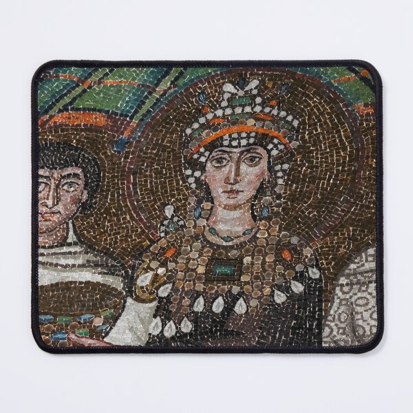 Item preview, Bejewelled Empress Theodora holds holy goblet designed and sold by TerryKerrImages.