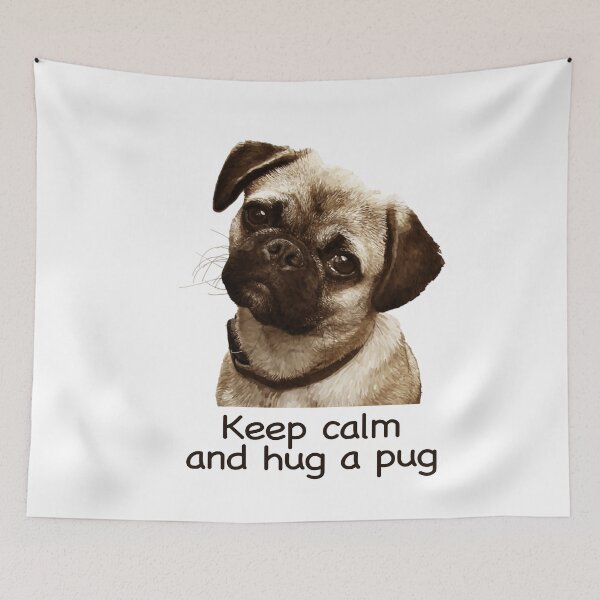 Item preview, Keep calm and hug a pug Proceeds go to animal charities rescues designed and sold by AnimalFriends1.