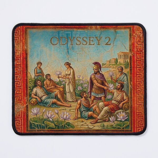 Item preview, Odyssey 2 Lotus Eaters Ancient Greek Fresco Art designed and sold by codex antique.